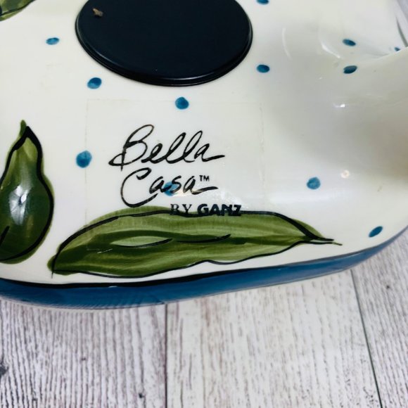 VTG Ganz Kitchy Gardner Bank Cherry Tomato Chair Ottoman Signed Farmhouse Decor - Picture 9 of 16